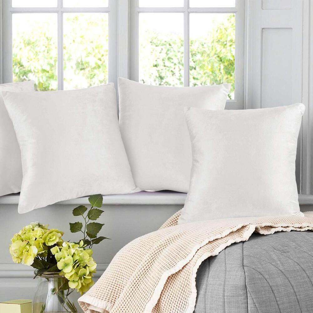 2469 Throw Pillow Covers, Cozy Velvet Decorative Pillow Covers 12 x 20 - Picture 7 of 7